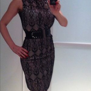 Pretty Things Boutique lace print pencil dress